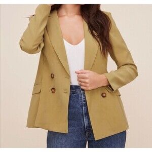 Astr The Lebel Gold Women's Formal Blazer Jacket Size S
